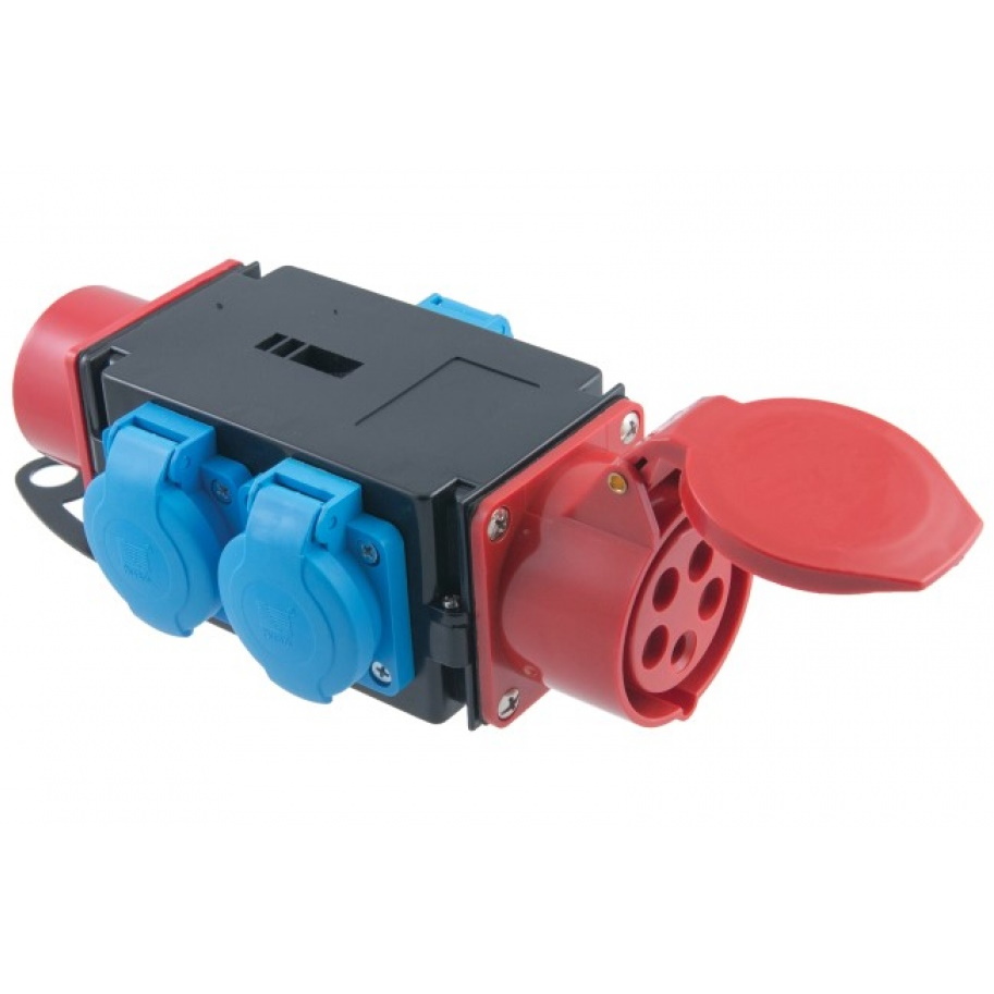 Pawbol equipped sockets switchboard 5p16A + 3xSchuko 16A, IP44, B.MINI-3S cover photo