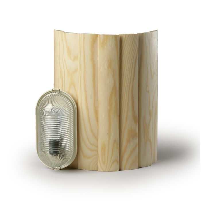 Ensto sauna lighting 1x40W E14 IP44 with wooden cover AVH15.1 cover photo