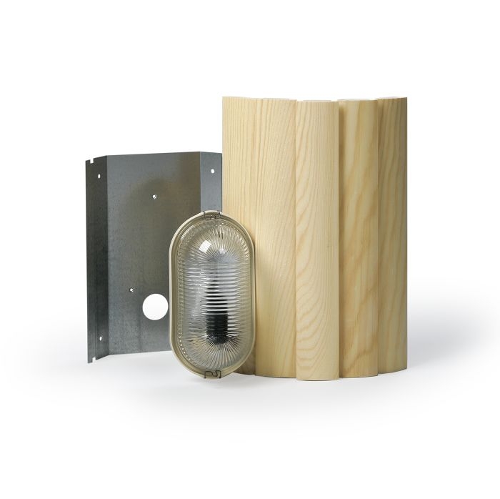 Ensto sauna lighting 1x40W E14 IP44 with wooden cover AVH15.2 cover photo
