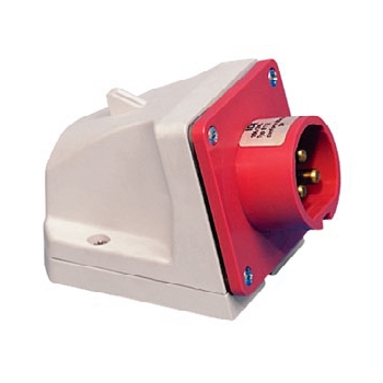 IDE plug surface-mounted 3P+N+E 400V 32A IP44 red CA, 03126 cover photo