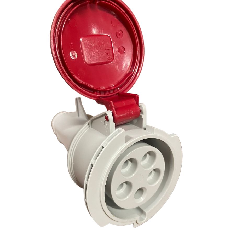 IDE electricity socket 3P+N+E 400V 32A IP44 red BA, 03206 cover photo