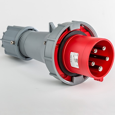 IDE plug 3P+N+E 400V 63A IP67 red CA, 03653 cover photo