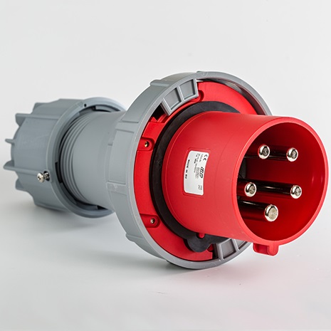 IDE plug 3P+N+E 400V 125A IP67 red CA, 03656 cover photo