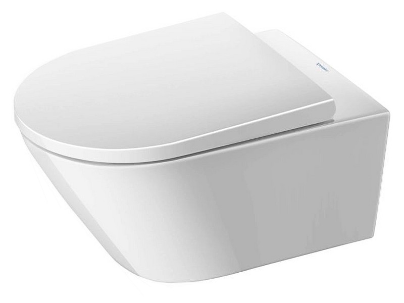 Duravit WC D-Neo Rimless wall-mounted WC toilet bowl set, white, 45770900A1 cover photo