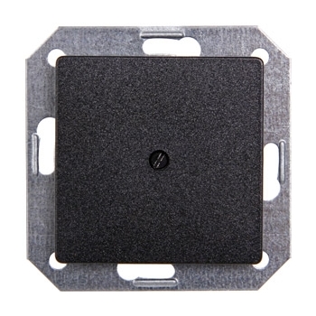 Siemens empty space cover plate Delta I-System, black, 5TG1220 cover photo