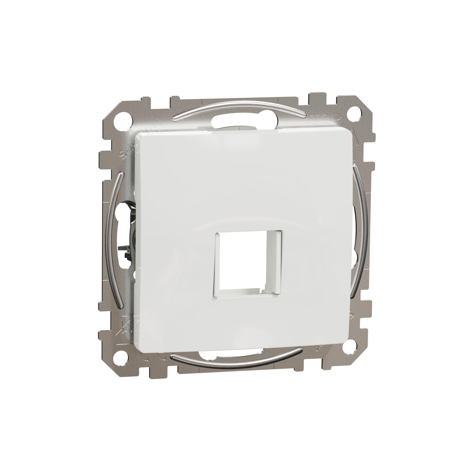 Schneider Electric central plate Sedna Design, for 1xKeystone socket white, SDD111421 cover photo