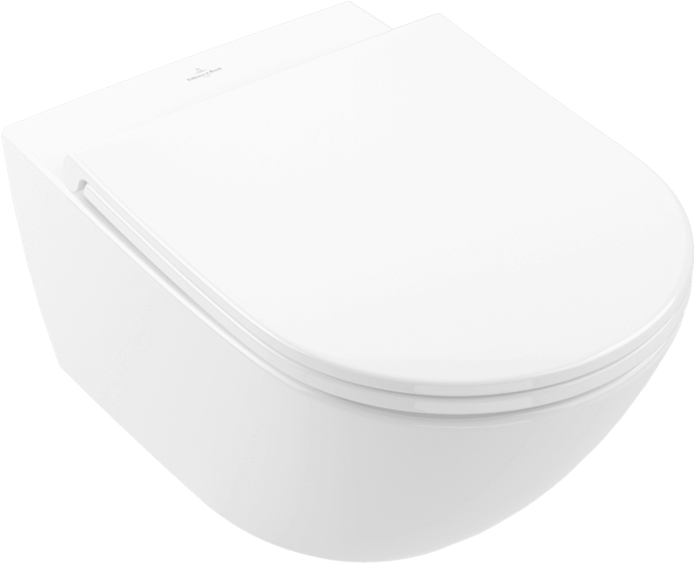 Villeroy & Boch Universo TwistFlush set, hanging toilet bowl with TwistFlush, white, 4670T901 cover photo