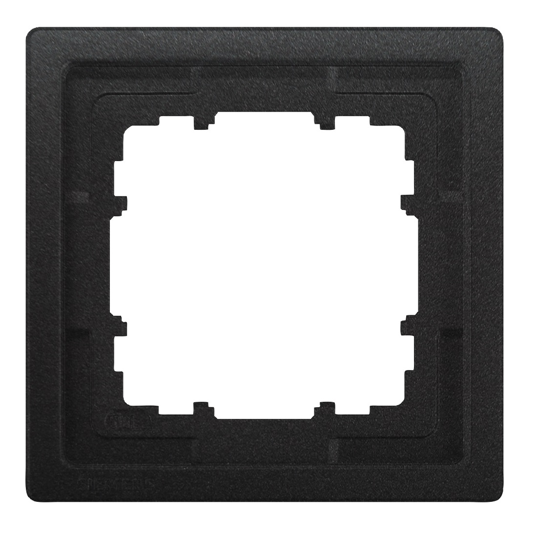 Siemens 1-slot socket frame Delta Style anthracite, 5TG1321-0AC cover photo