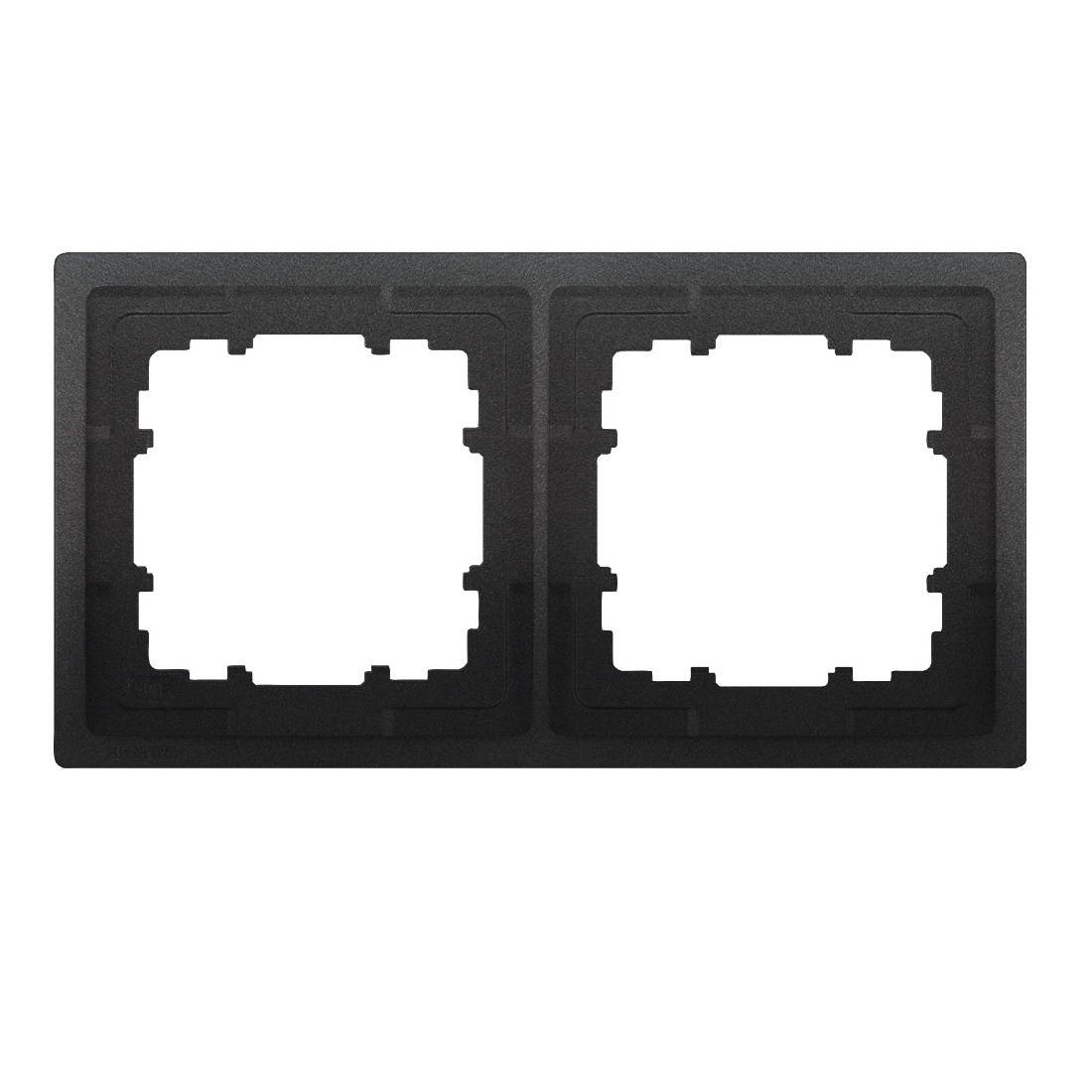 Siemens 2-slot socket frame Delta Style anthracite, 5TG1322-0AC cover photo