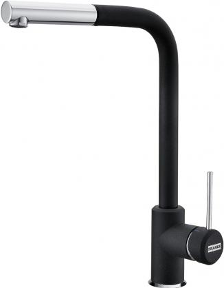 Franke SIRIUS kitchen water mixer, Pull-out spray, Onyx/Chrome, 115.0476.827 cover photo