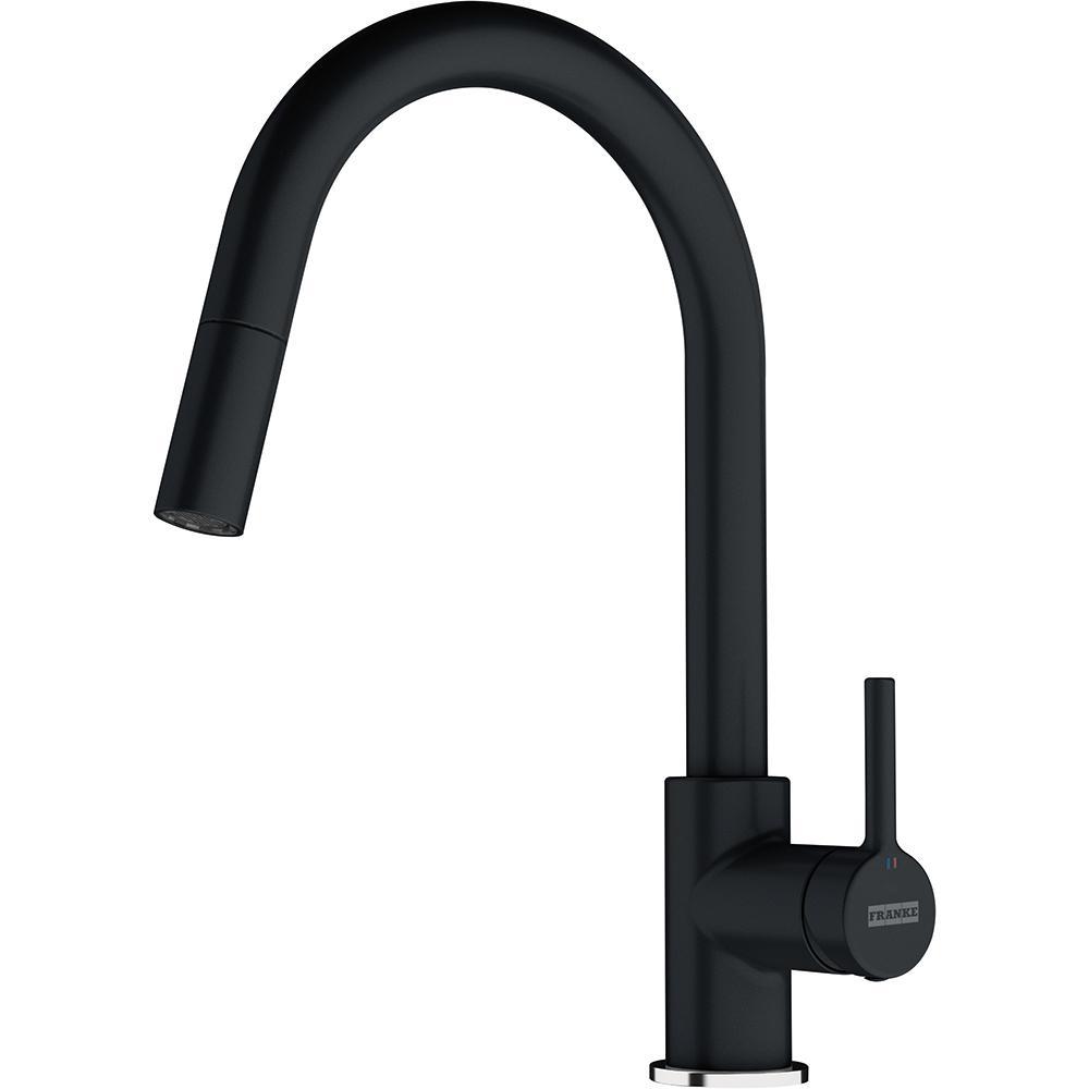 Franke LINA kitchen water mixer, Pull-out spray, Onyx, 115.0626.055 cover photo