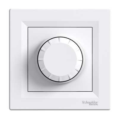 Schneider Electric flush-mounted two-way switch/ light regulator, White 20-315W RC (with frame) Asfora, EPH6600121 cover photo
