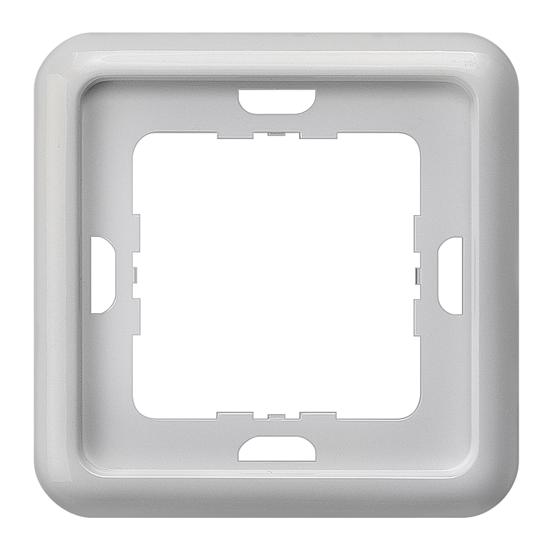Siemens 1-slot socket frame Delta Profil, silver, 5TG1771 cover photo