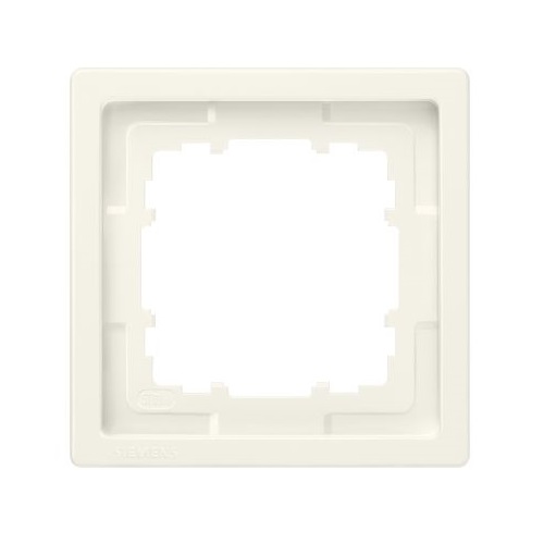 Siemens 1-slot socket frame Delta Style, titan white, 5TG1321 cover photo