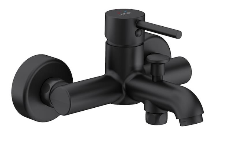 Jika bath/shower wall-mounted mixer, without shower SET, black matt, H3212F77164001 cover photo