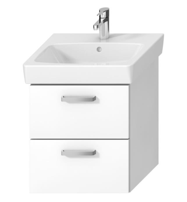 Jika vanity unit Lyra Plus Viva, 491x416mm, h=550mm, 2 drawers, white, H40J3834023001 cover photo