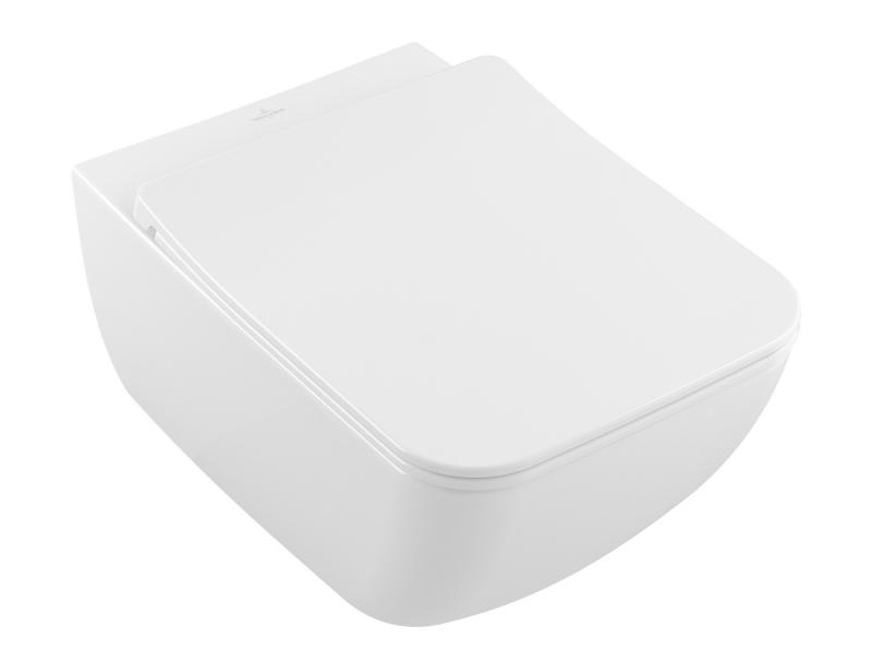 Villeroy & Boch Venticello, wall-mounted, WC DirectFlush 4611 R0 x, SlimSeat 9M80 S1 01, white, 4611RL01 cover photo