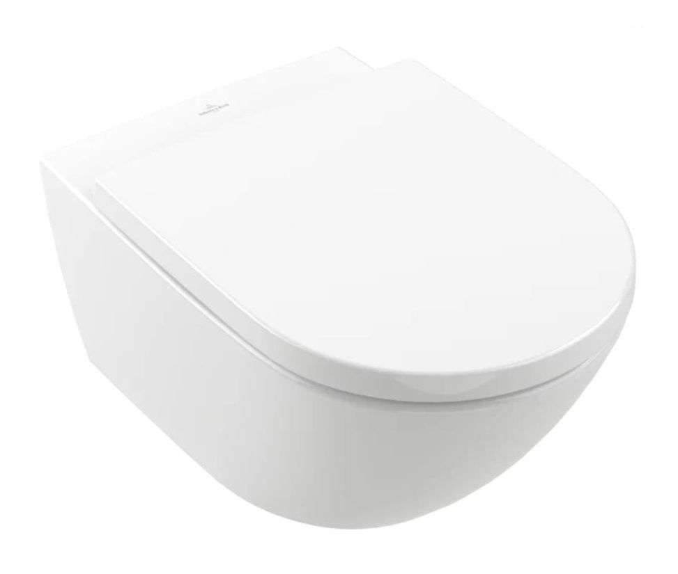 Villeroy & Boch toilet Subway 3.0 wall-mounted, with TwistFlush, with SC/removable seat, white, 4670TS01 cover photo