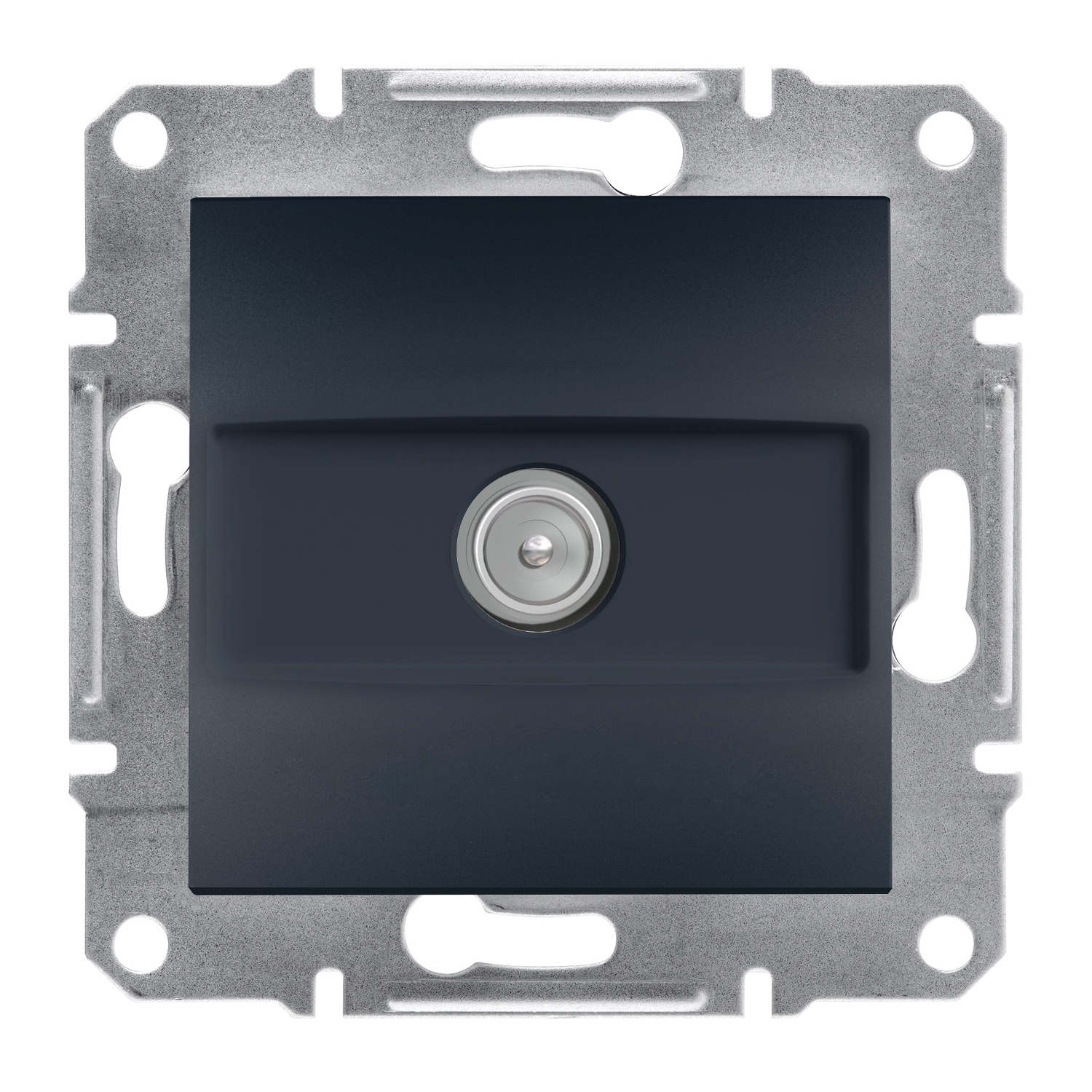 Schneider Electric TV antenna end socket flush-mounted, 1 dB, antracite, Asfora, EPH3200171 cover photo