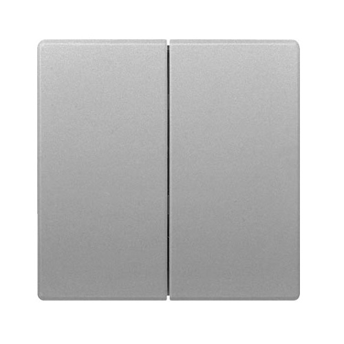 Siemens button (1+1) aluminum DELTA STYLE, 5TG7145-1 cover photo