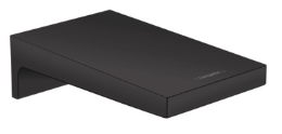 Hansgrohe bath outlet Metropol, 185mm, from wall, matte black, HG32543670 cover photo