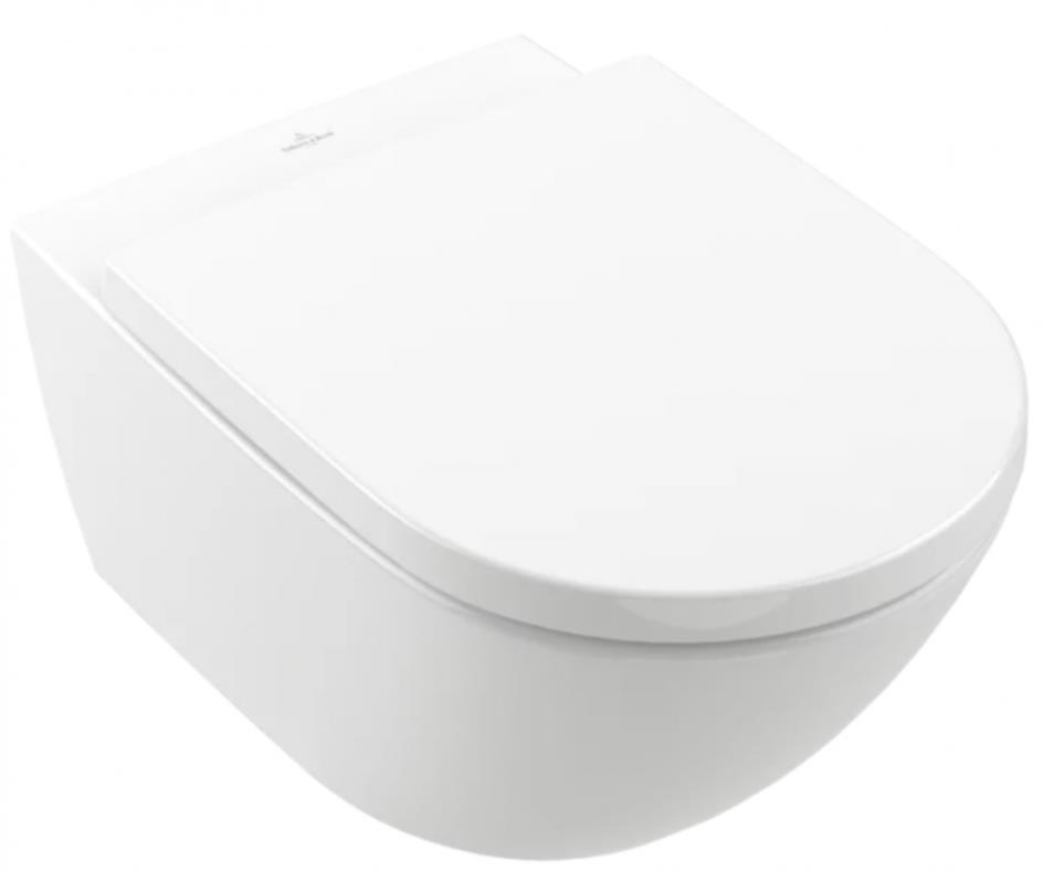 Villeroy & Boch WC Subway 3.0 Rimless, wall mounted, 370x560mm, TwistFlush, SupraFix, white CP, 4670T0R1 cover photo