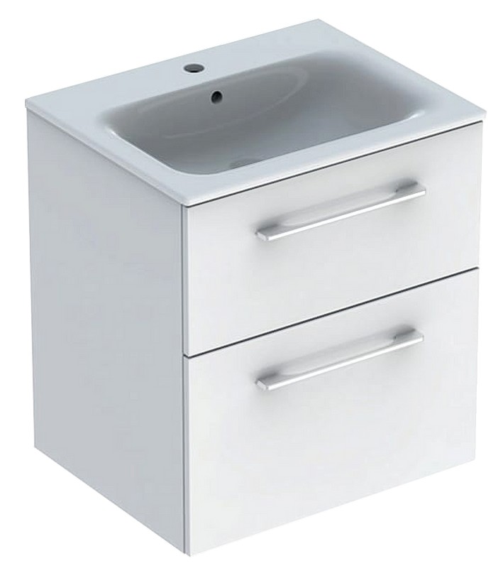 Geberit Selnova Square vanity unit with washbasin 60cm set, white, 501.236.00.1 cover photo