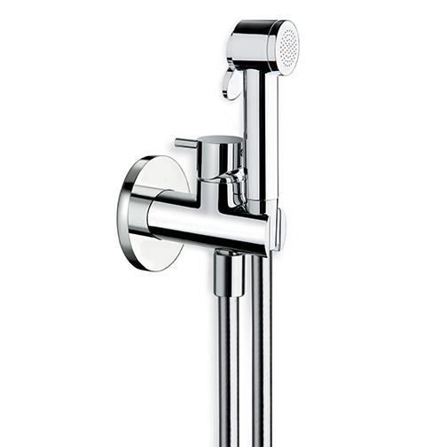 Cristina mixer with bidetta decorative part, from wall, gold brass, WJ67056P cover photo
