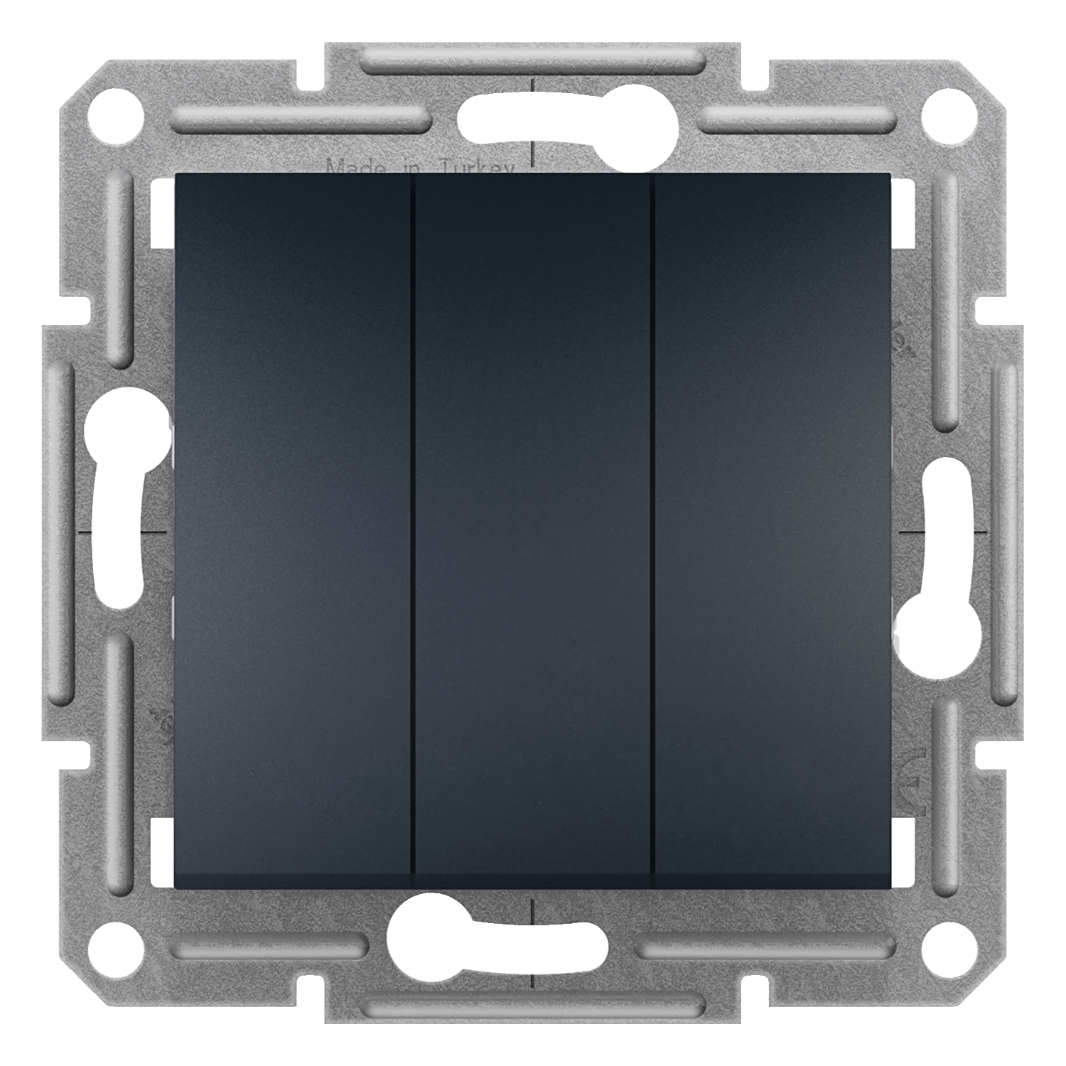 Schneider Electric Three buttons switch (1+1+1) flush-mounted anthracite, EPH2100171 cover photo