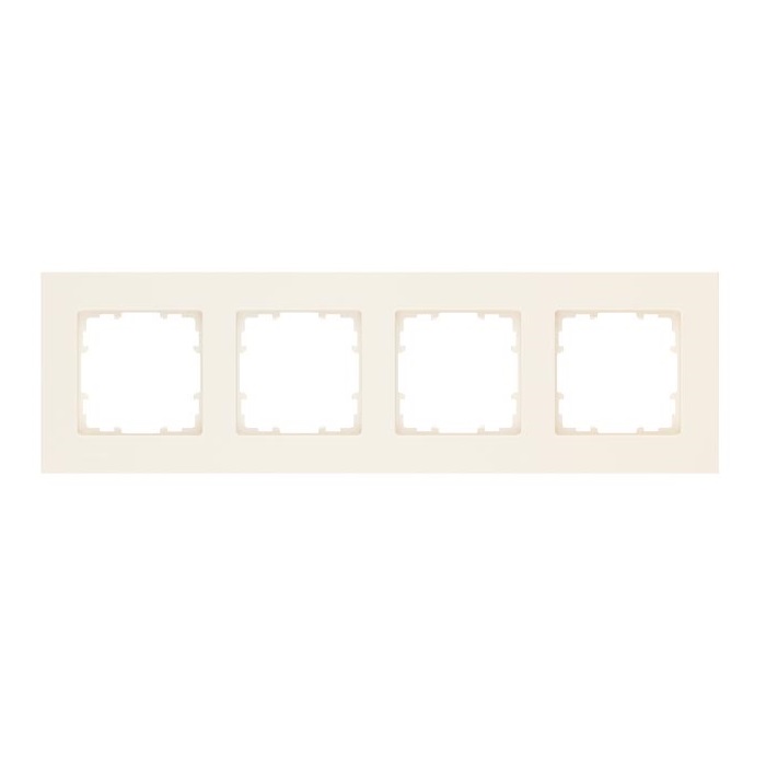 Siemens 4-slot socket frame Delta Miro, beige, 5TG1114-3 cover photo