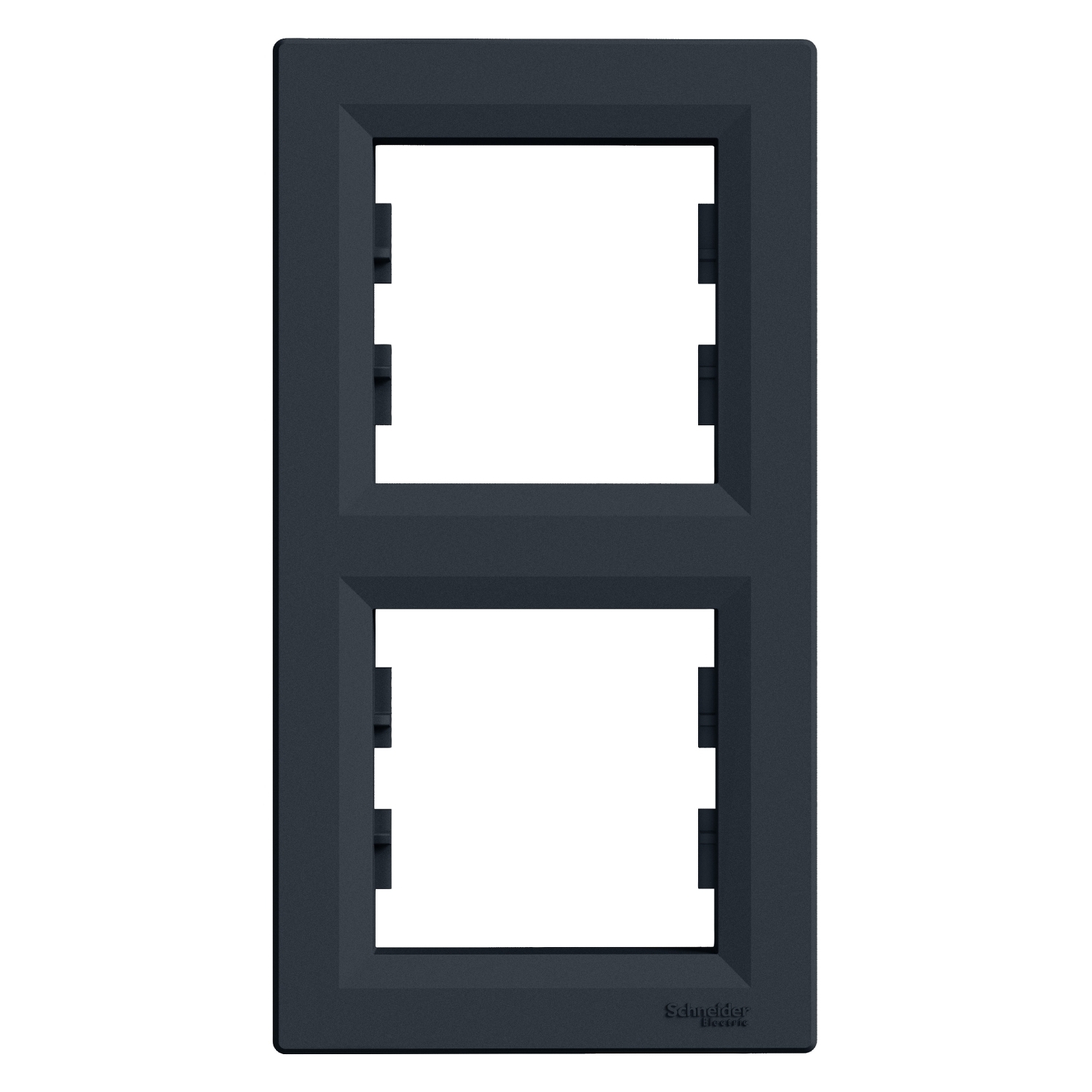 Schneider Electric socket frame 2-slot vertical anthracite Asfora, EPH5810271 cover photo