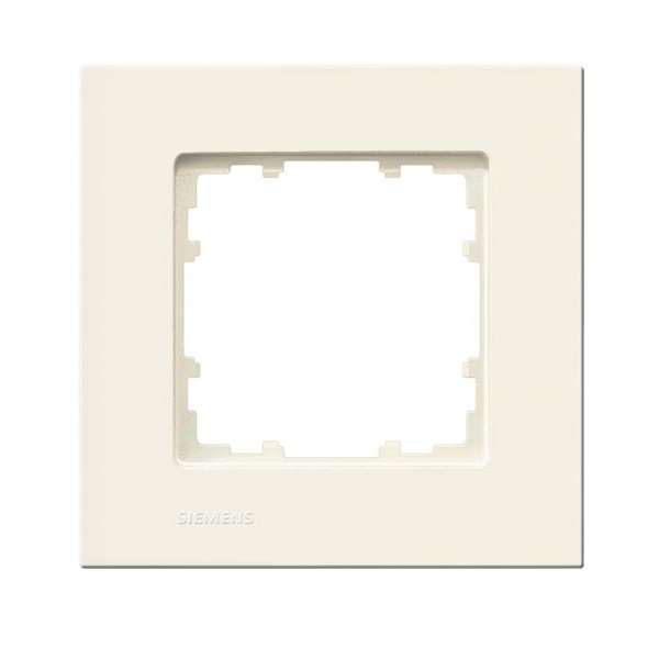 Siemens 1-slot socket frame Delta Miro, beige, 5TG1111-3 cover photo