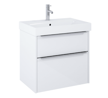 Jika vanity unit with sink Pure, 625x440mm, h=540mm, 2A, shiny white, H40B2324025002 cover photo