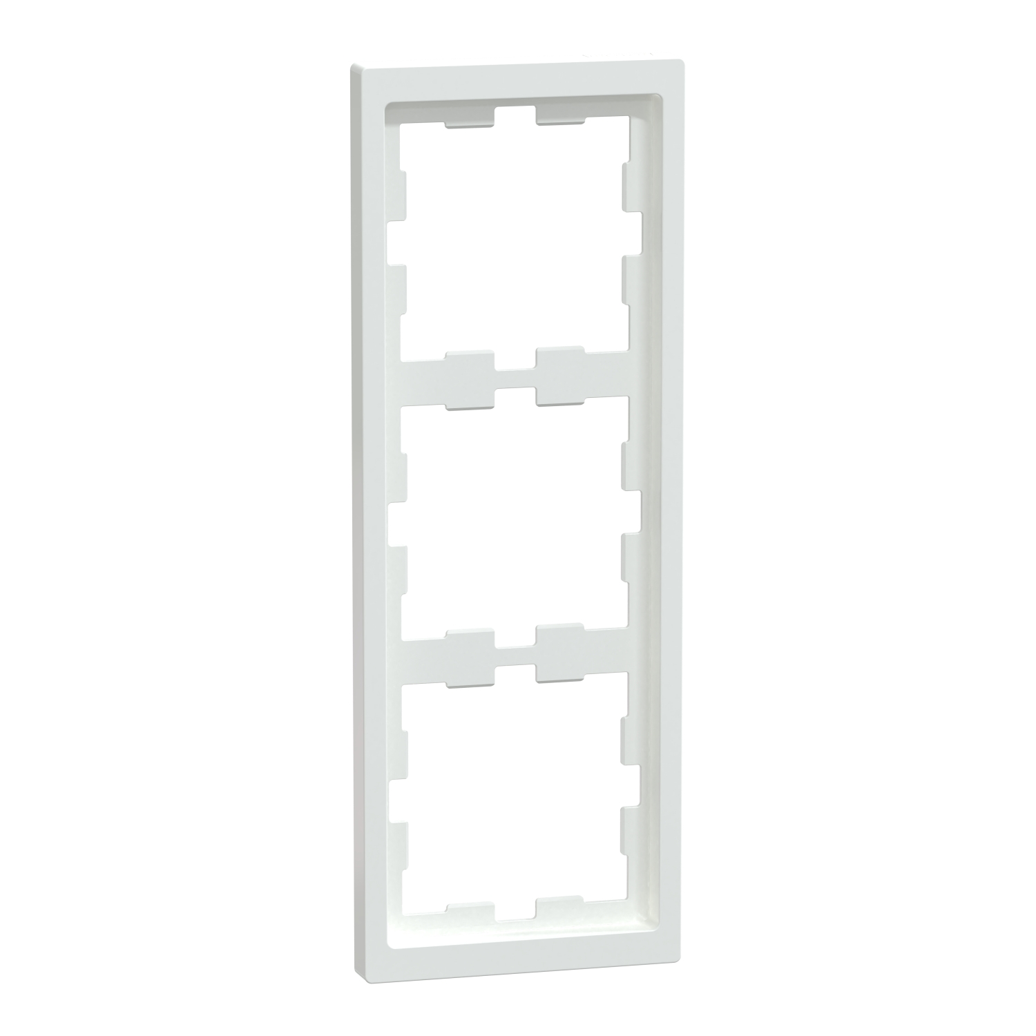 Schneider Electric socket frame 3-slot, lotus white D-Life, MEG4030-6535 cover photo