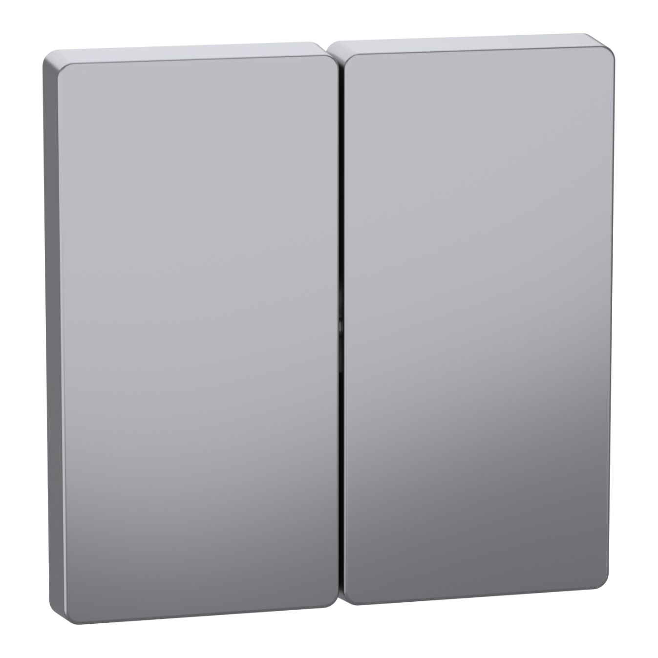 Schneider Electric socket button 1+1, thermoplastic, stainless steel D-Life, MEG3400-6036 cover photo