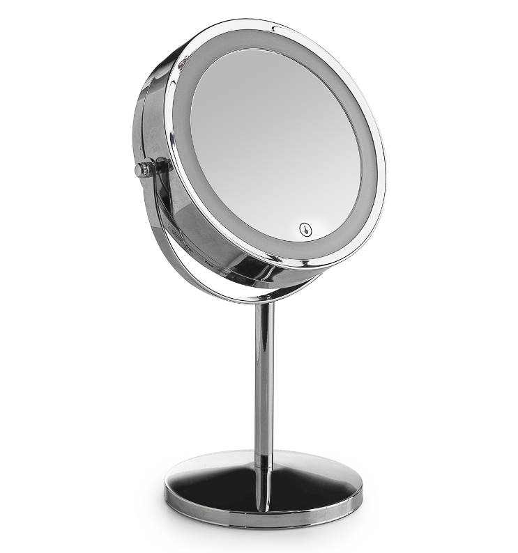 Gedy mirror with lighting Gemma, d=135mm, 5x amplification, with digital switch, chrome, 2101-13 cover photo