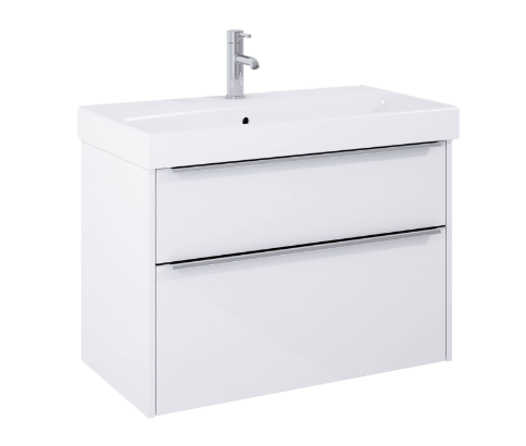 Jika vanity unit with sink Pure, 825x440mm, h=540mm, 2A, shiny white, H40B2344025002 cover photo
