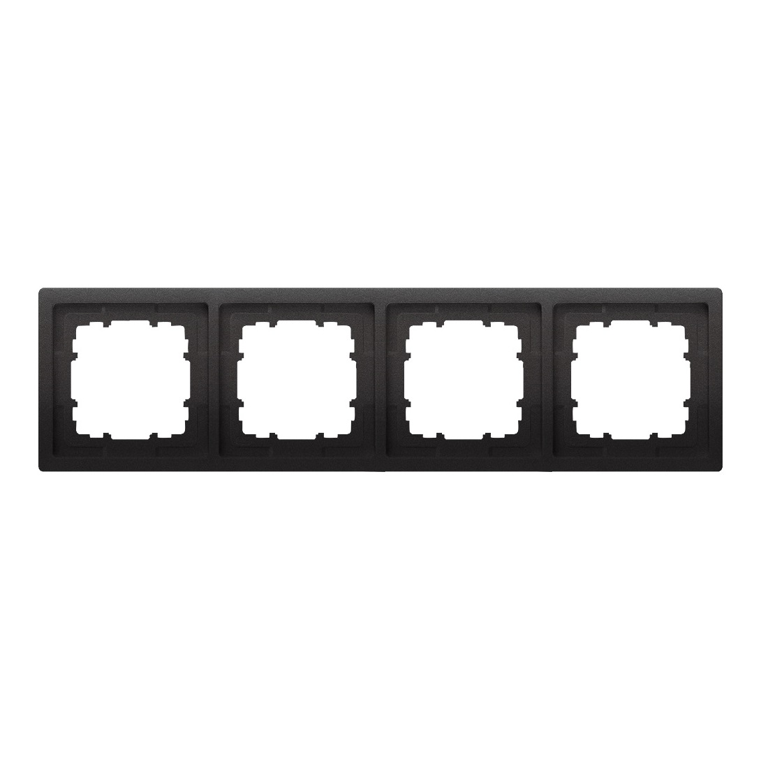 Siemens 4-slot socket frame, anthracite Delta Style, 5TG1324-0AC cover photo