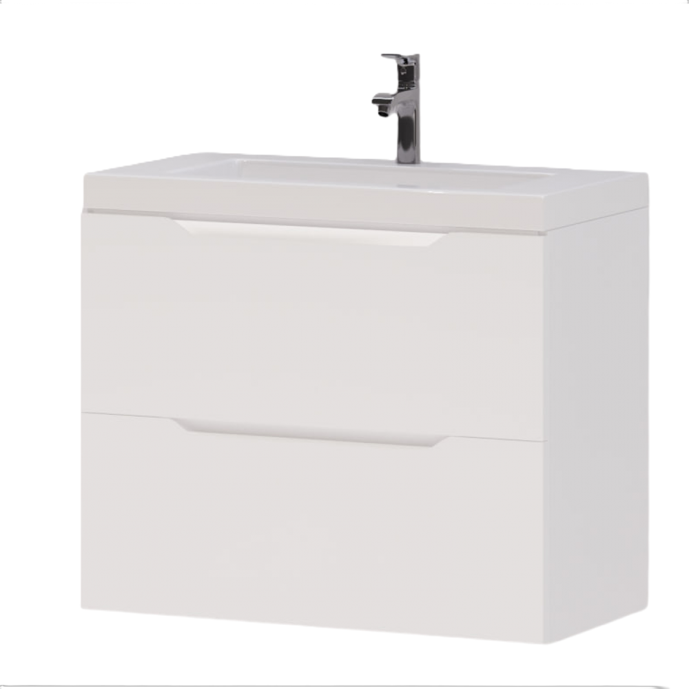 Sanservis bathroom cabinet Sevilla 60 with washbasin Sava 60 white cover photo