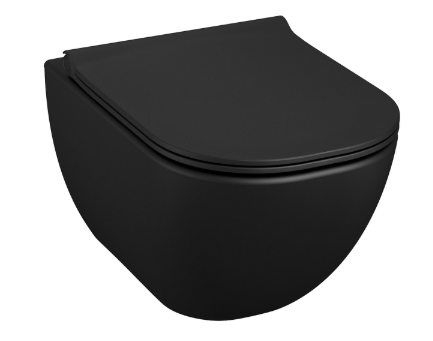 Jika WC Mio rimless, wall mounted, 360x530mm, matte black , H8207147160001 cover photo