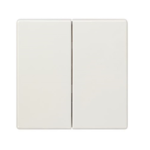 Siemens socket frame button (1+1) Delta Style, titan white, 5TG7145 cover photo