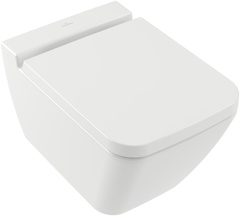Villeroy & Boch WC with QR/SC seat Finion rimless, wall mounted, 375x560mm, SupraFix, white CP, KK FINION WL  cover photo