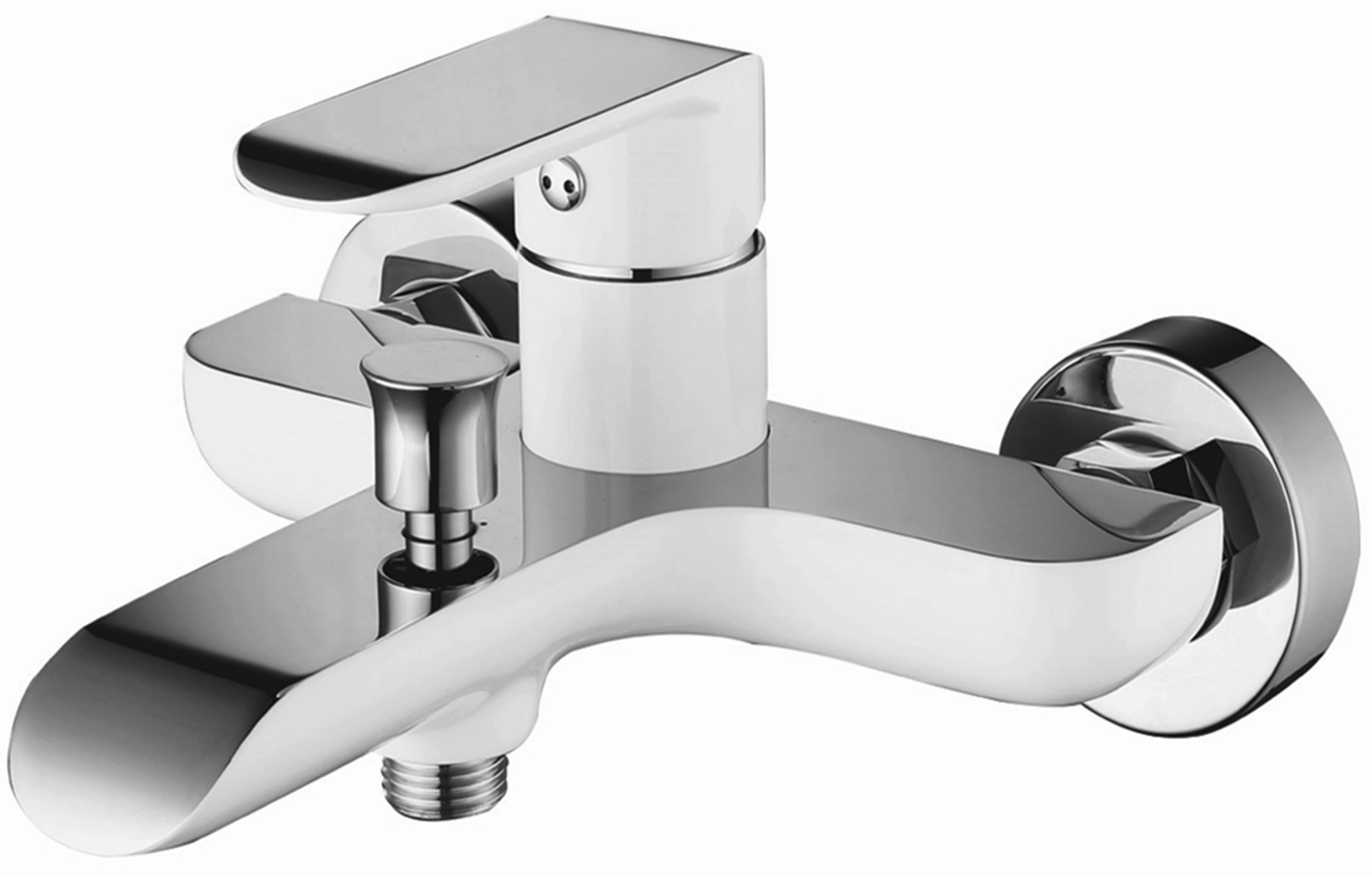 Vento bath and shower mixer Vento Ravena, white/chrome, with accessories, RV43123W cover photo