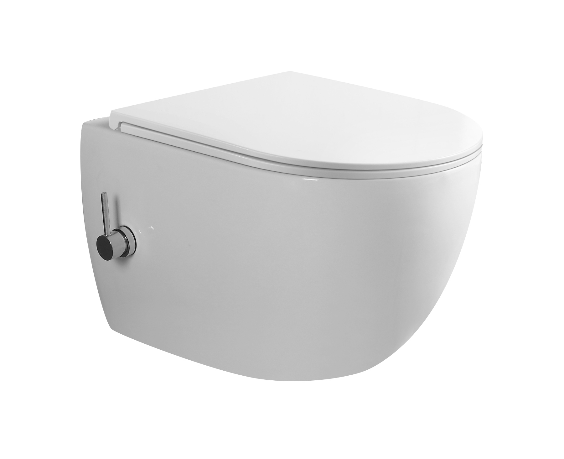 Vento WC Vento Dorotea wall mounted Rimless with bidet function white ar Duroplast Soft Close seat, TR2239 cover photo