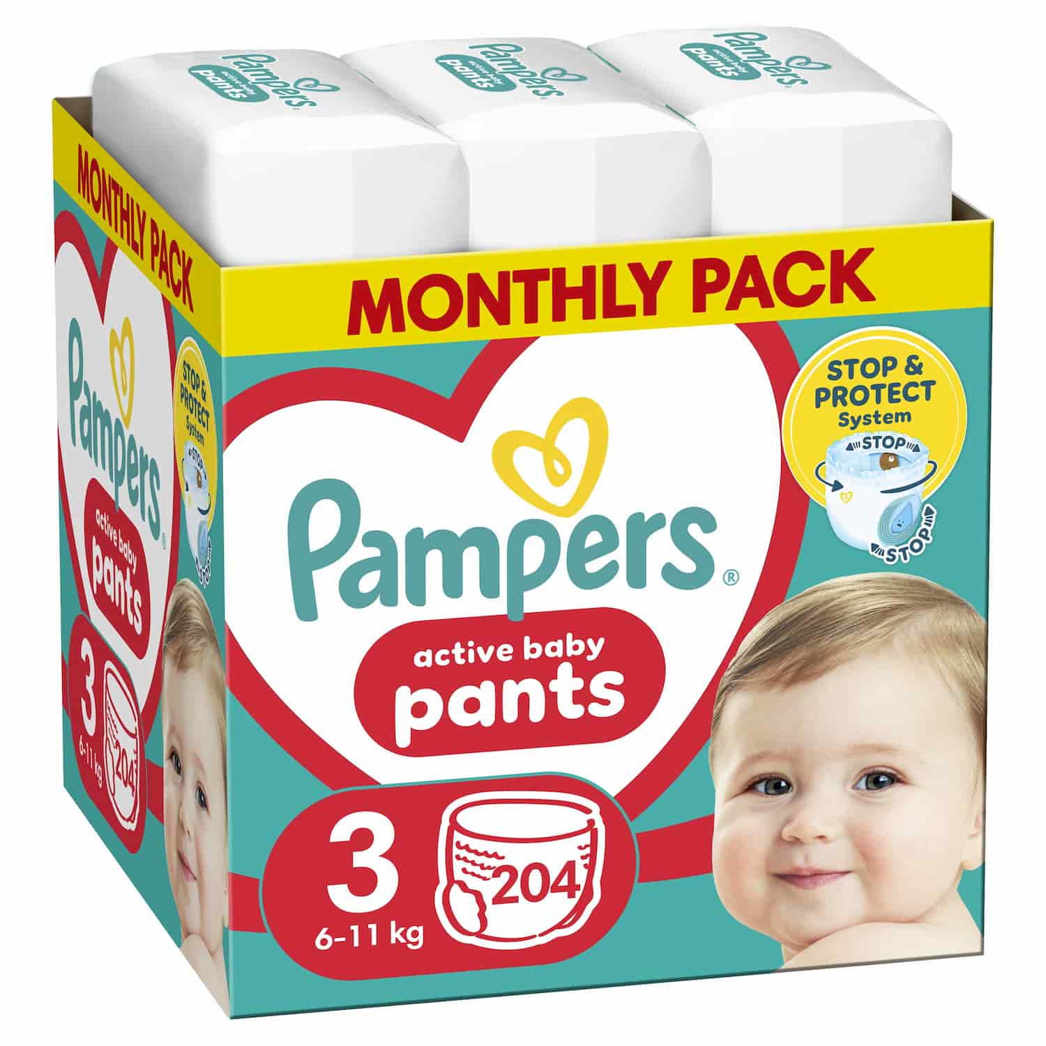 Pampers Pants diapers, size 3, 204 pcs., 81772856 cover photo